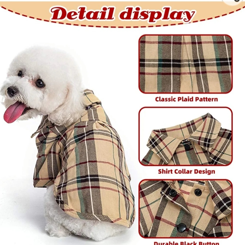 Dog Plaid Shirt